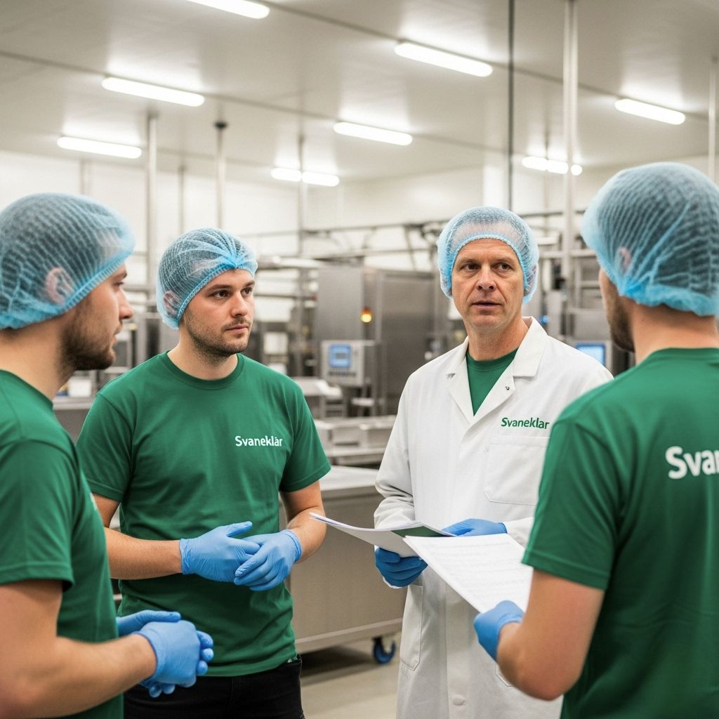 Svaneklar konsultation i industrielt miljø